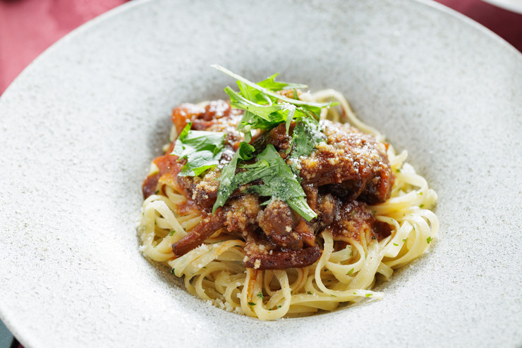 濃厚!牛ラグーソースのリングイネパスタ